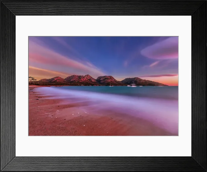 Framed Print : Freycinet sunset