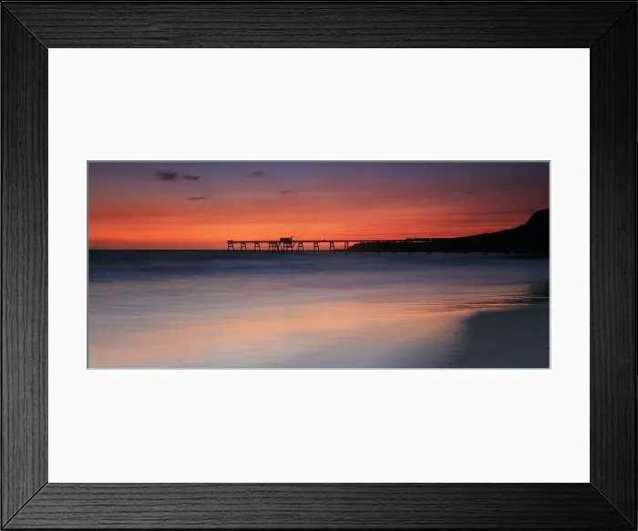 Framed Print : Sunrise pier