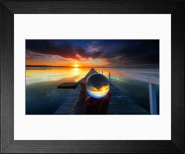 Framed Print : Long Jetty sunset Framed Print : Long Jetty sunset