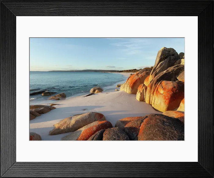 Framed Print : Bay of Fires. Binalong Bay. Tasmania. Australia Framed Print : Bay of Fires. Binalong Bay. Tasmania. Australia