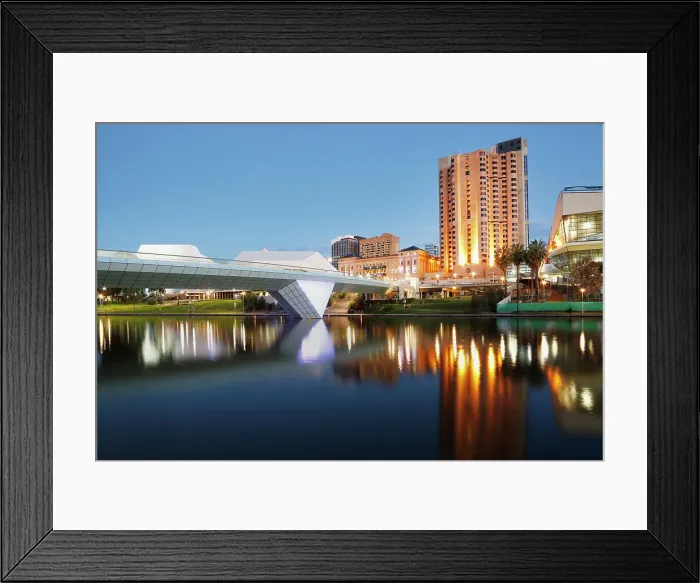 Framed Print : City of Adelaide. Central Business District next to the River Torrens. South Australia Framed Print : City of Adelaide. Central Business District next to the River Torrens. South Australia