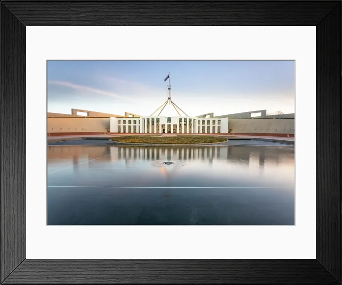 Framed Print : Federal Parliament House of Australia. Canberra. Capital of Australia. Australian Capital Territory. Australia Framed Print : Federal Parliament House of Australia. Canberra. Capital of Australia. Australian Capital Territory. Australia