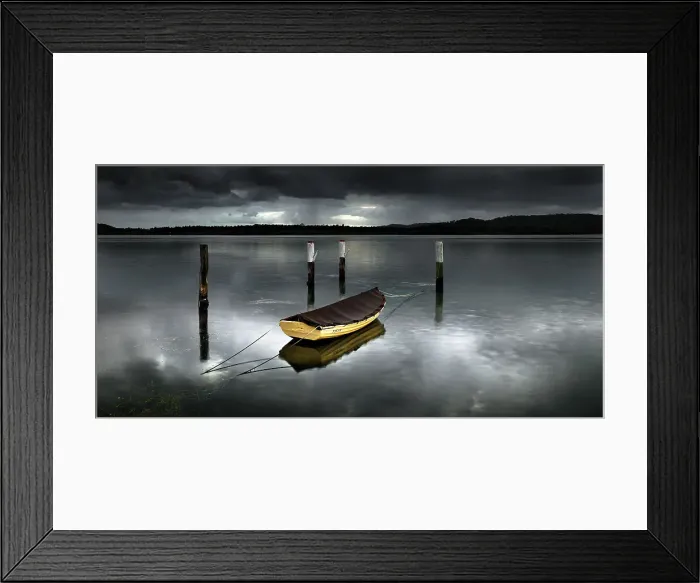 Framed Print : Jonah. Stormy skies on Brisbane Water at Woy Woy