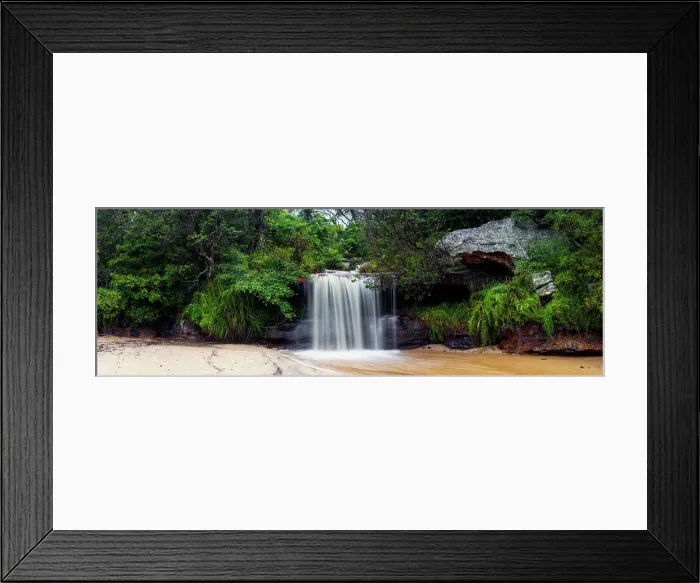 Framed Print : The Beach Waterfall