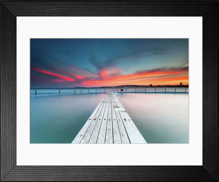 Framed Print : Sunset over Narrabeen Ocean Framed Print : Sunset over Narrabeen Ocean