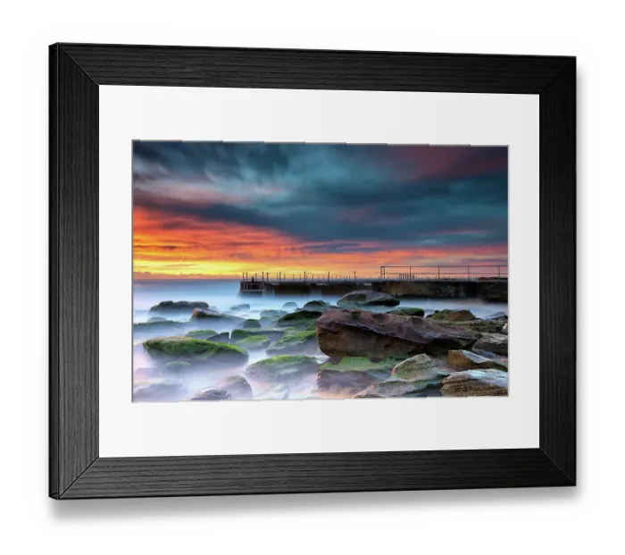 Framed Print : Sunrise over South Curl Curl