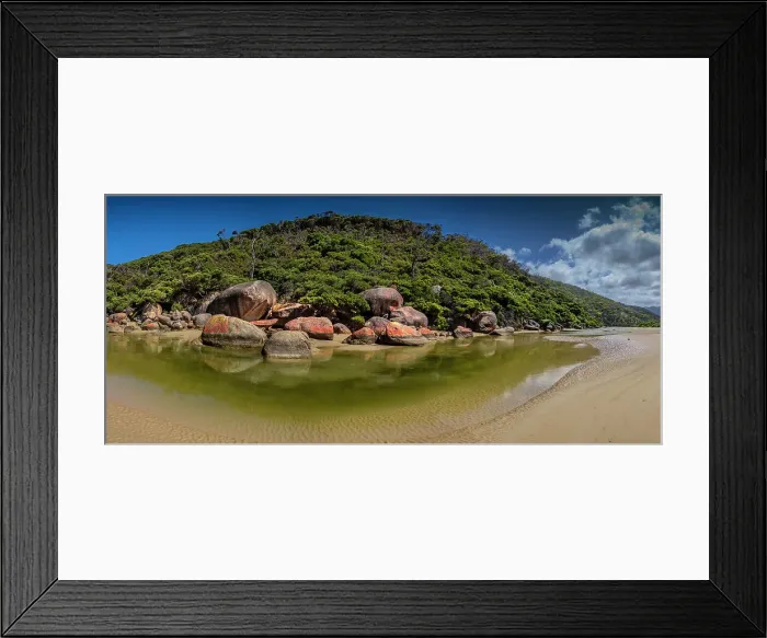 Framed Print : Tidal river, Wilson's Promontory National Park, South Gippsland Victoria Australia