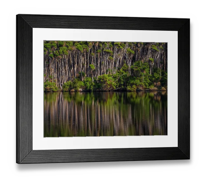 Framed Print : Surprise bay Melaleuca reflections, King Island, Bass Strait, Tasmania, Australia