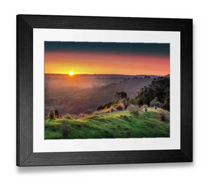 Framed Print : Dusk colours at Grassy, King Island, Bass Strait, Tasmania, Australia