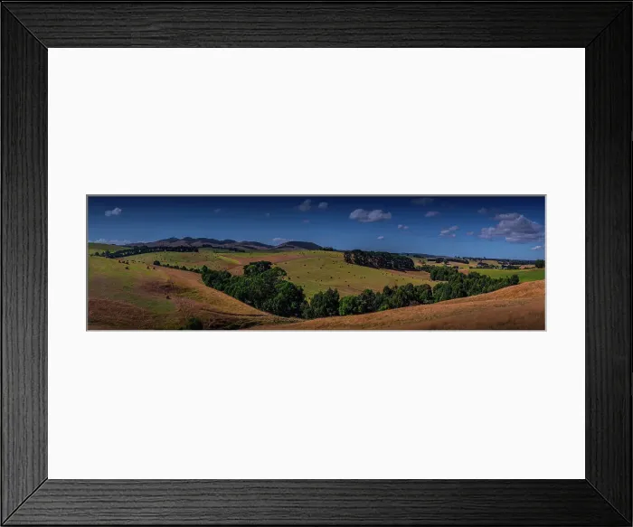 Framed Print : Countryside views on Falls Road, Fish Creek, South Gippsland