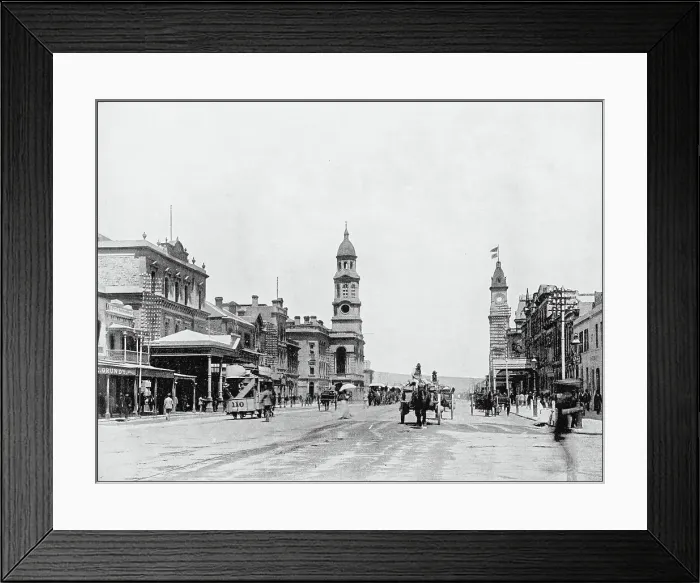 Framed Print : Antique photograph of World's famous sites: Adelaide Framed Print : Antique photograph of World's famous sites: Adelaide