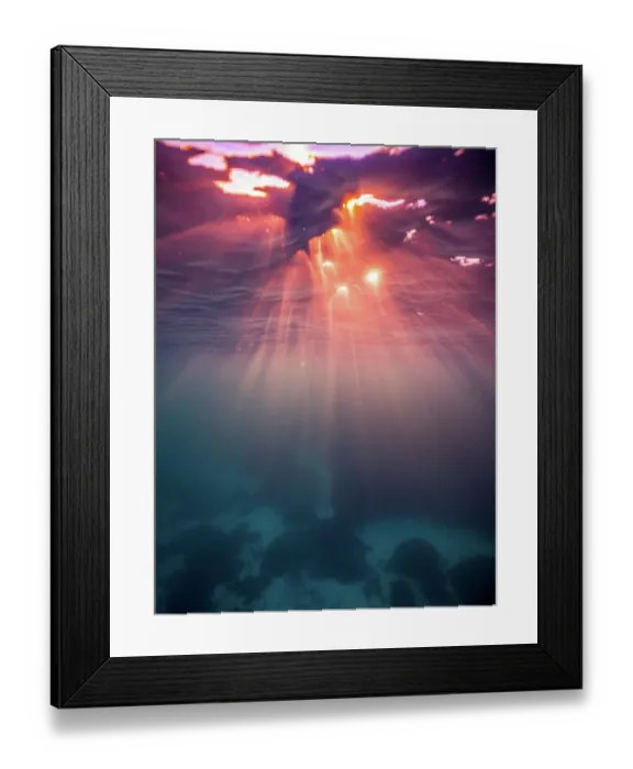 Framed Print : Sunset. On Lady Elliot Island Framed Print : Sunset. On Lady Elliot Island