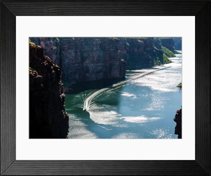 Framed Print : King George River, King George Falls, Gardner Plateau, Kimberley Coast, Western Australia, Australia