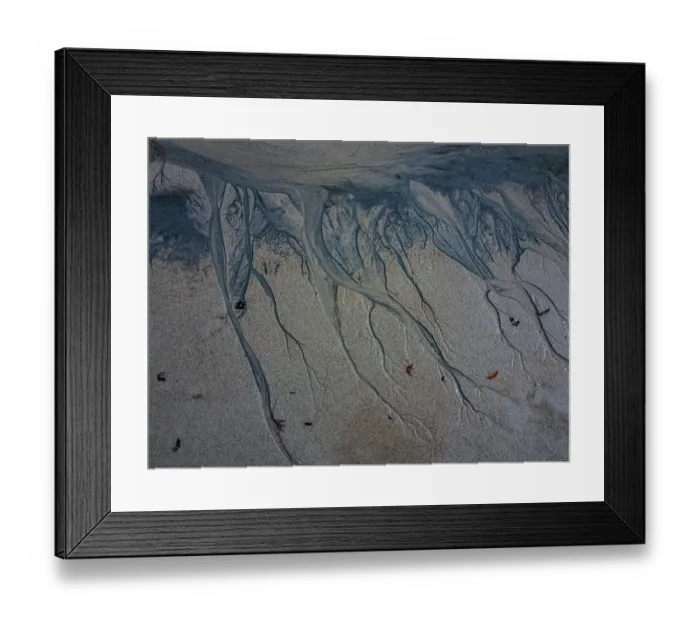 Framed Print : Sand patterns at low tide, Quarantine bay, east coastline of King Island, Bass Strait, Tasmania, Australia Framed Print : Sand patterns at low tide, Quarantine bay, east coastline of King Island, Bass Strait, Tasmania, Australia