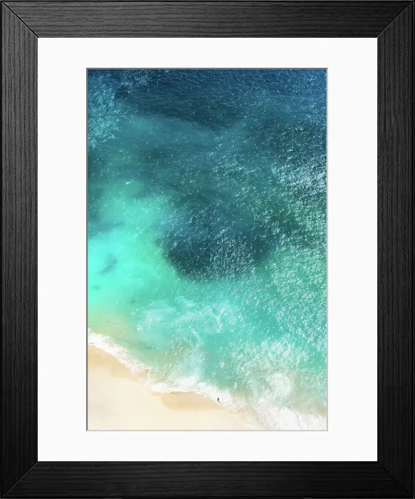 Framed Print : Aerial View Of Beach