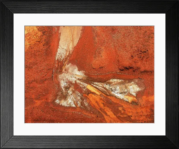 Framed Print : Abstract desert pattern aerial effect, dried mud orange red dirt, Australia Framed Print : Abstract desert pattern aerial effect, dried mud orange red dirt, Australia