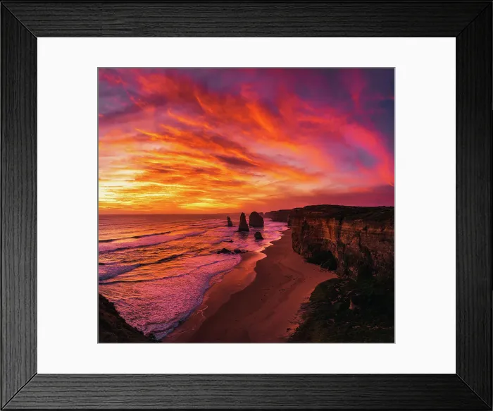 Framed Print : Twelve Apostles Twilight