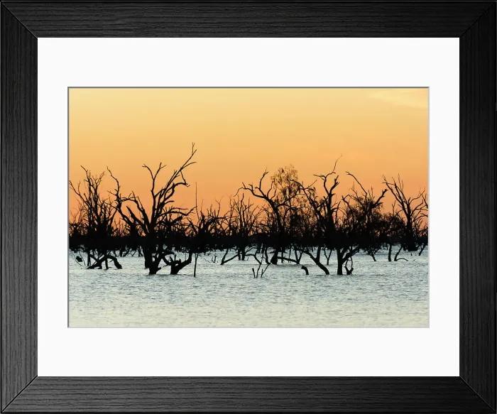 Framed Print : Sunset over Menindee Lakes, Australia Framed Print : Sunset over Menindee Lakes, Australia