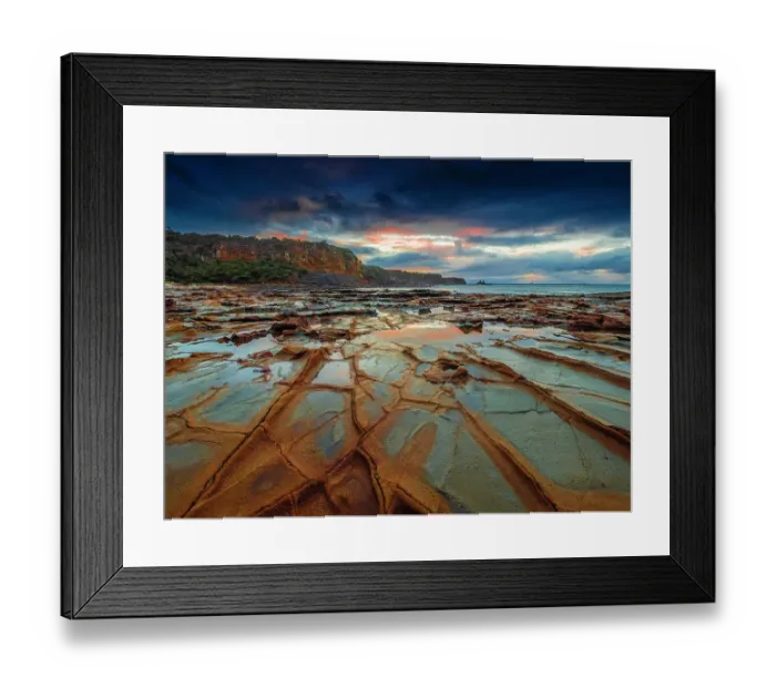 Framed Print : Shack bay on the Bunurong Bass Coastline, South Gippsland, Victoria, Australia