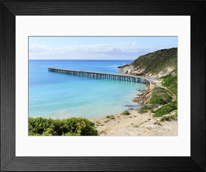 Framed Print : Stenhouse Bay Jetty. Dhilba Guuranda - Innes National Park. Yorke Peninsula. South Australia Framed Print : Stenhouse Bay Jetty. Dhilba Guuranda - Innes National Park. Yorke Peninsula. South Australia