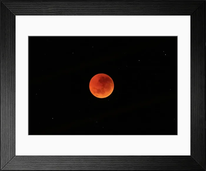 Framed Print : Lunar Eclipse with stars in the background. 28 July 2018. Longest lunar eclipse of the 21st century. The Blood Moon lasted 1 hour 43 minutes. Eyre Peninsula. South Australia Framed Print : Lunar Eclipse with stars in the background. 28 July 2018. Longest lunar eclipse of the 21st century. The Blood Moon lasted 1 hour 43 minutes. Eyre Peninsula. South Australia