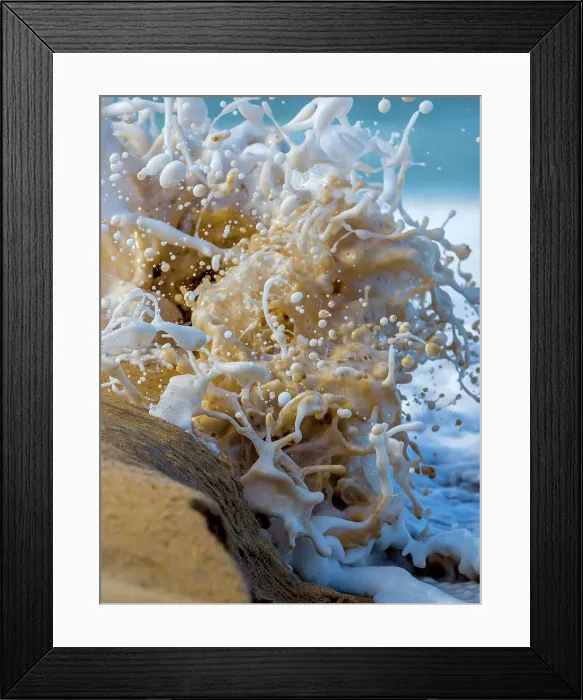 Framed Print : Coastal Splash