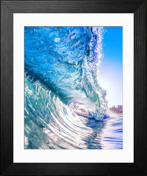 Framed Print : Wave view