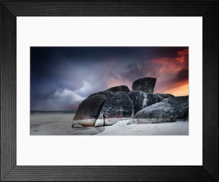 Framed Print : Squeaky Beach Sunset Framed Print : Squeaky Beach Sunset