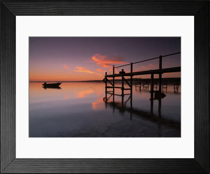 Framed Print : Sunrise and silhouettes