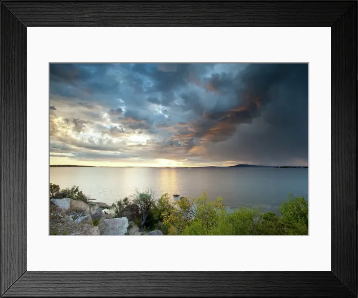 Framed Print : Foreboding skies
