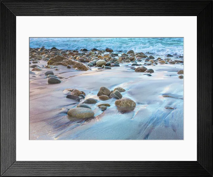 Framed Print : Pebble beach Framed Print : Pebble beach