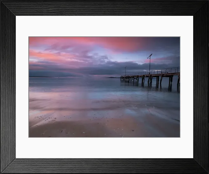 Framed Print : Crimson skies at dawn