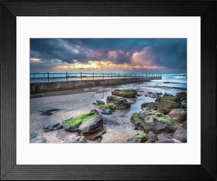 Framed Print : Sunrise over the rock pool Framed Print : Sunrise over the rock pool