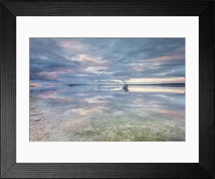 Framed Print : Clouds reflections