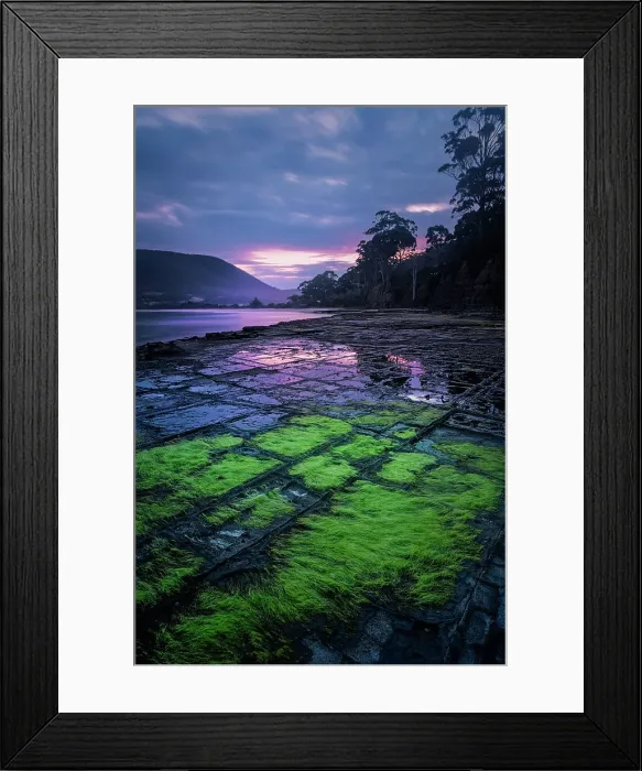 Framed Print : The Tessellated pavements at sunset