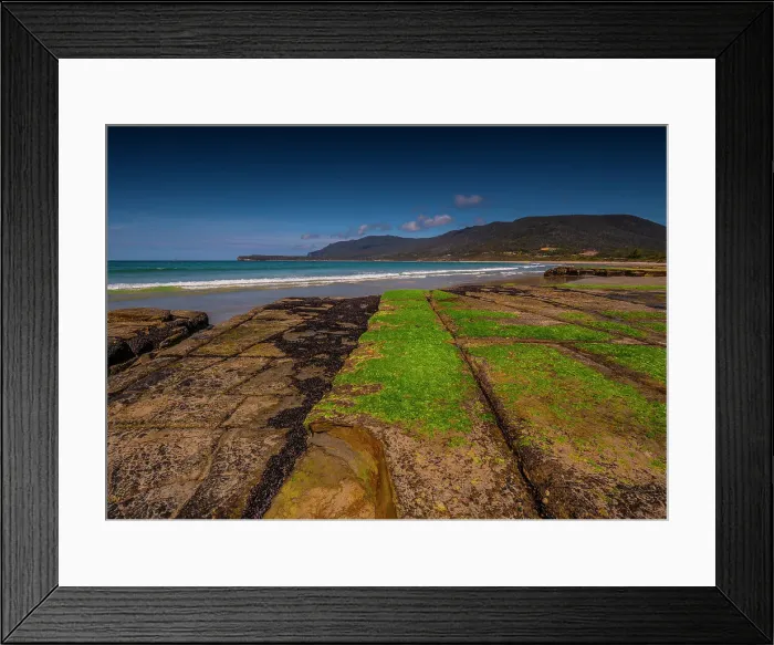 Framed Print : A view of the Tessalated pavement at Pirates bay, Tasman Peninsular, Tasmania, Australia Framed Print : A view of the Tessalated pavement at Pirates bay, Tasman Peninsular, Tasmania, Australia