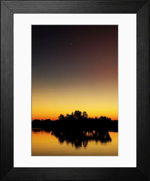 Framed Print : Sunrise over water Framed Print : Sunrise over water