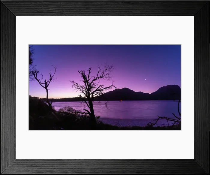 Framed Print : Purple Sunset, Wineglass Bay, Freycinet National Park Framed Print : Purple Sunset, Wineglass Bay, Freycinet National Park
