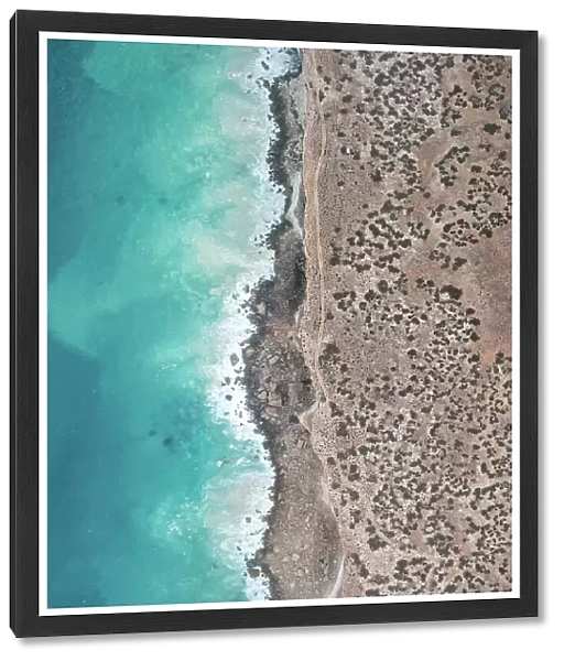 Nullarbor Cliffs photographed from a drone perspective, South Australia, Australia