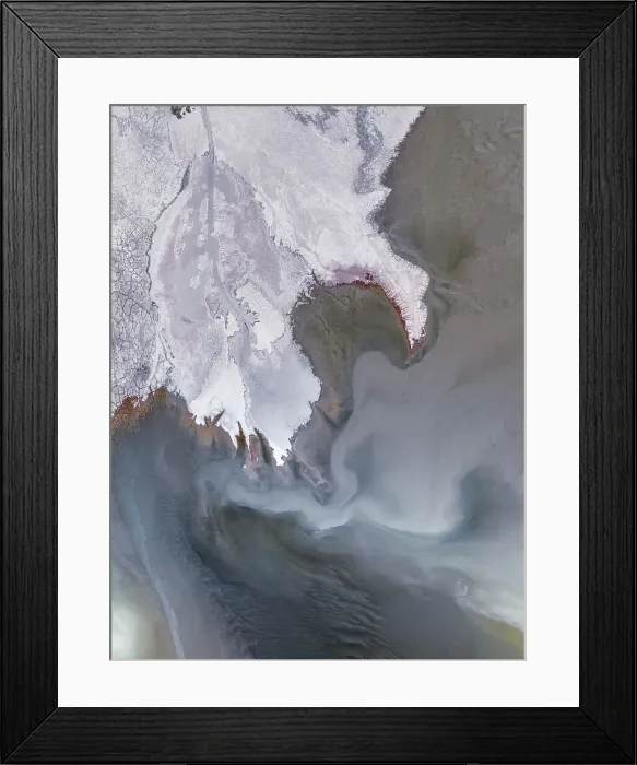 Framed Print : Abstract drone photograph looking down on mine tailings, Western Australia, Australia Framed Print : Abstract drone photograph looking down on mine tailings, Western Australia, Australia