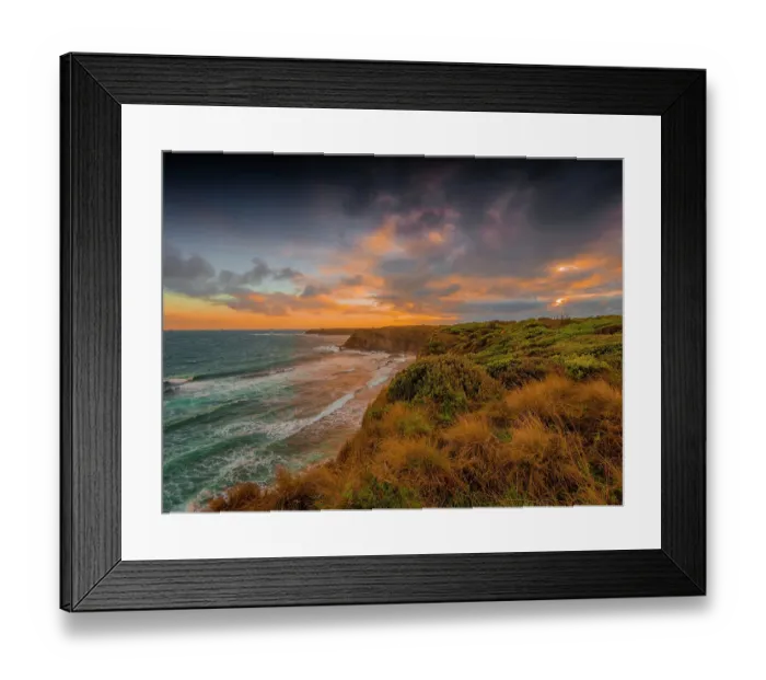 Framed Print : Bunurong Bass Coastline, South Gippsland, Victoria, Australia
