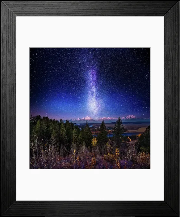 Framed Print : Milky Way Night Sky Over Grand Teton 2022 Framed Print : Milky Way Night Sky Over Grand Teton 2022
