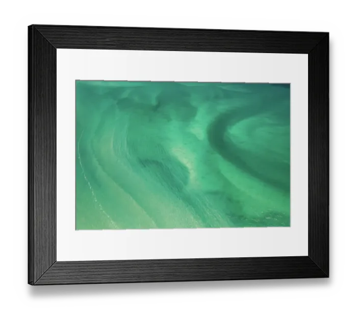 Framed Print : High angle perspective showing water flowing from Willie Creek estuary, Western Australia, Australia Framed Print : High angle perspective showing water flowing from Willie Creek estuary, Western Australia, Australia
