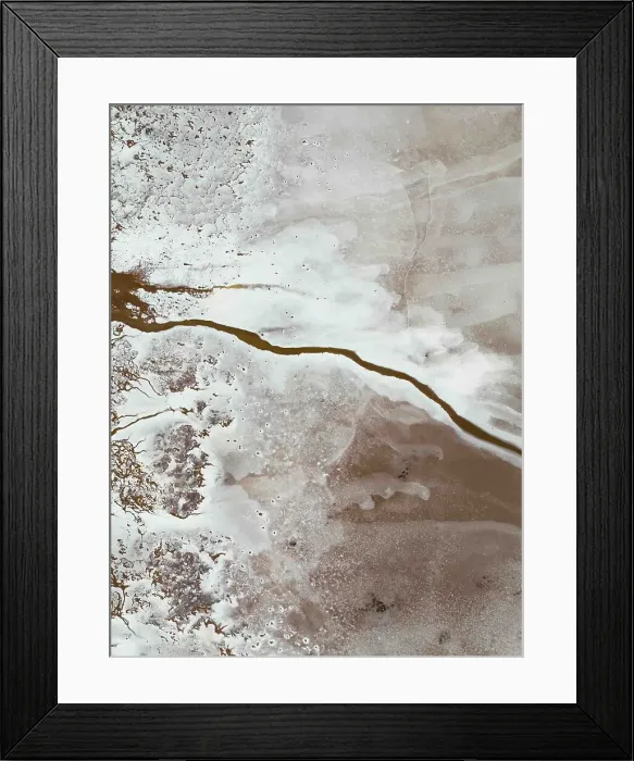Framed Print : Abstract aerial view of Salt lake