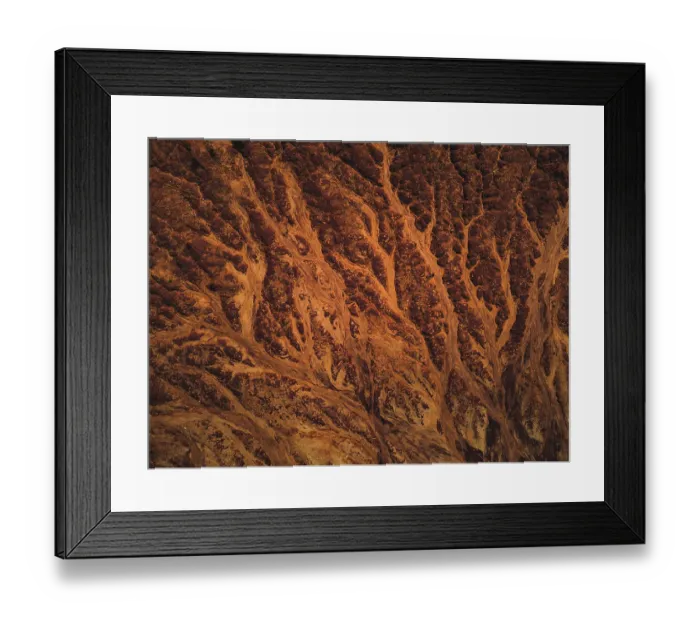 Framed Print : Aerial shot of rock textures at James Price Point, Western Australia Framed Print : Aerial shot of rock textures at James Price Point, Western Australia