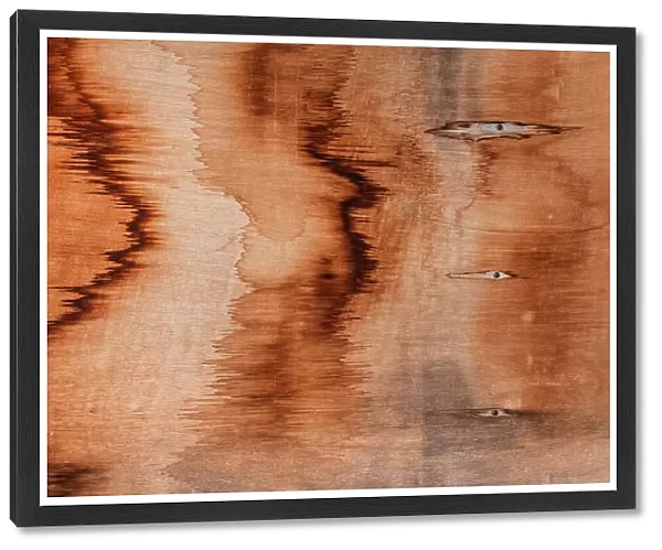 Stained wood photographed from close up, Wyndham, Western Australia, Australia