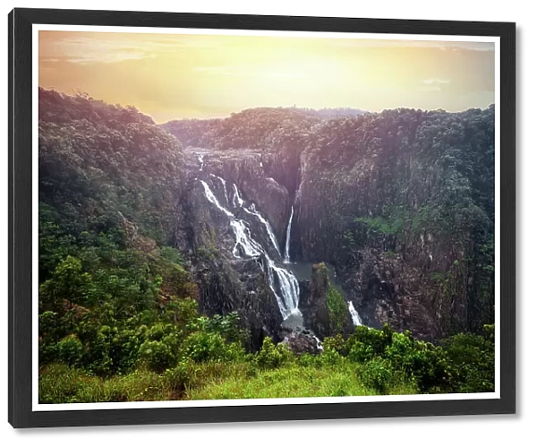View of the Barron Falls, Atherton Tablelands, Cairns, Tropical North Queensland, Australia