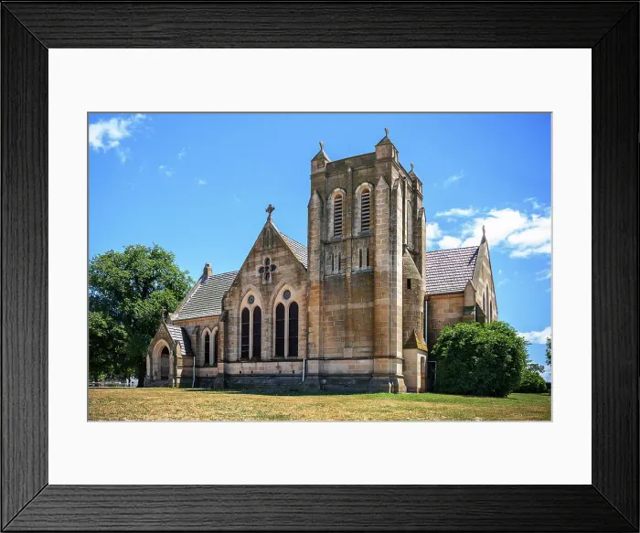 Framed Print : St Michael's & All Angels Church, Bothwell, Tasmania, Australia