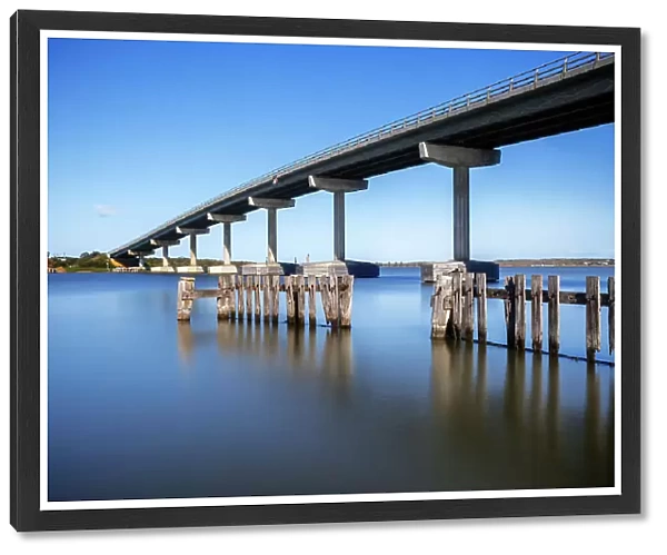 View of the Hindmarsh Island Bridge from the Goolwa Wharf, Goolwa, South Australia