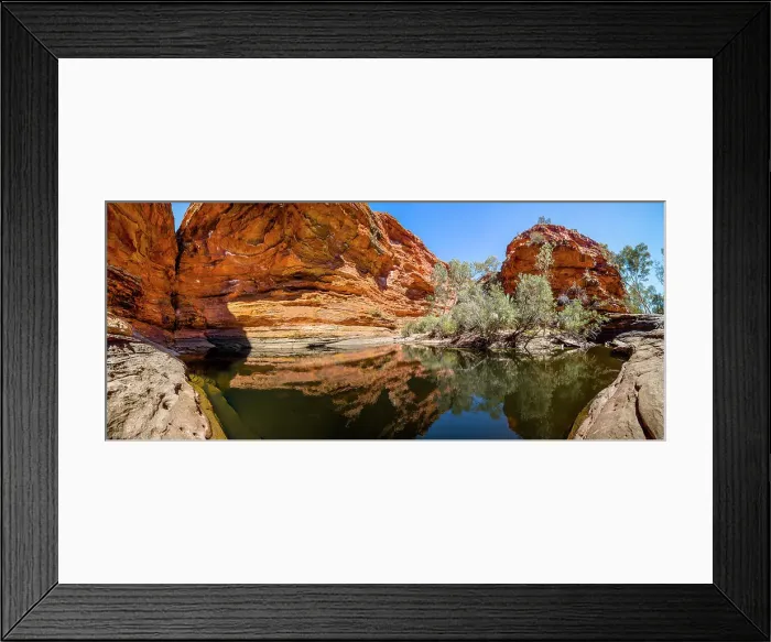 Framed Print : Waterhole in the Garden of Eden, Kings Canyon, George Gill Range, Watarraka National Park, Northern Territory, Australia Framed Print : Waterhole in the Garden of Eden, Kings Canyon, George Gill Range, Watarraka National Park, Northern Territory, Australia